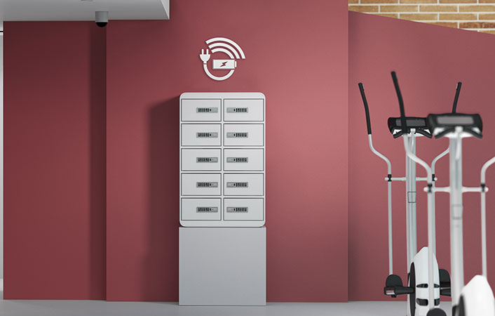 JuiceBar: Charging Gym Lockers